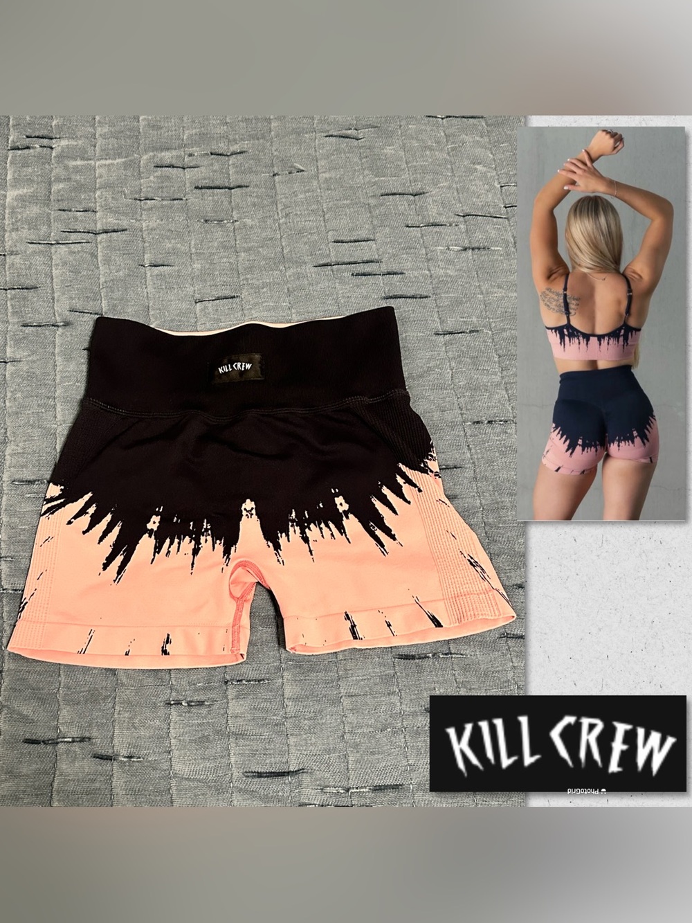 Kill Crew Seamless Shatter Biker Shorts